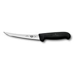 Victorinox 47515 Swiss Army Cutlery Fibrox Pro Curved Boning Knife, Semi-Stiff Blade, 6-Inch, Black