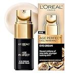 L'Oreal Paris Age Perfect Cell Renewal Anti-Aging Under Eye Cream, Vitamin E, Antioxidants, For Sensitive Skin, Dermatologist Tested, Paraben Free, 0.5 fl oz