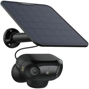 Reolink 4K Solar Surveillance Camera Outdoor Battery, ColorX Night Vision, 180° Wide Angle, 8MP Wireless WLAN IP Camera, 2.4/5GHz Wi-Fi 6, AI Detection, Time Lapse, Argus 4 Pro (Black) + 6W Solar