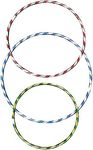 AA Stores Hula Hoops - 3X Multicolour Sporting Good - Fitness Activity Hoola Hoops - Exercise Hula Hoop for Unisex Kids & Adults - Sports Dance Rings in Small, Medium & Large