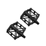 YdseozOA Bike Pedals Bicycle Aluminum Antiskid Durable Mountain Bike Pedals MTB BMX Cycling Universal Bicycle Pedals Cycling Accessory (Black)