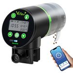 Ycozy WiFi Automatic Fish Feeder for Aquarium with Remote APP Control Plug Powered, CA Plug & USB-C Cable Included Vacation Auto Fish Food Dispenser for Small Tank/Betta/Turtle
