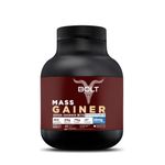 Bolt Mass Gainer Powder|Weight Gainer|Supercharge With Phycocyanin|25G Protein, 75G Carbs & 412 Calories Per Servings|For Muscle & Weight Gain Objectives|2Lb/907G|Madagascar Vanilla