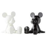 Enesco Disney Ceramics Mickey Mouse Sitting Salt and Pepper Shakers, 3.5 Inch, Black and White