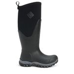 Muck Boots Women's Arctic Sport II Tall Fleece Lined Waterproof Pull on Boot, Black, 5