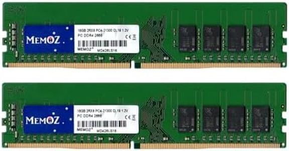 Memoz 32GB (2x16GB) 2666 Mhz DDR4 PC4-21300 Desktop PC UDIMM 288 Pins 5 Years Warranty RAM Memory