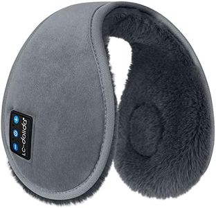 LC-dolida Bluetooth Ear Warmers Winter Music Earmuffs Bluetooth Ear Muffs Built-in HD Speakers Wireless Ear Muffs Headphones Gifts for Men Women Kids for Skating Skiing Hiking