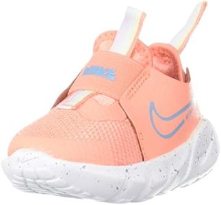 Nike Unisex-Child Flex Runner 2 Sdwlk (TDV) Crimson Bliss/Worn Blue-University Gold Running Shoe - 4.5 UK (DM4210-600)