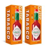 TABASCO Original Red Pepper Sauce (2x350ml)- Value Option! - Made from only Three 100% Natural Ingredients - Aged 3 Years Hot Pepper Sauce - Glass Bottle
