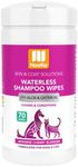 Nootie Waterless Shampoo Wipes for Dogs & Cats - Long Lasting Japanese Cherry Blossom Fragrance - Sold in Over 10,000 Vet Clinics and Pet Stores Worldwide, Made in USA - 70 Count
