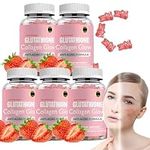 Fyins Glutathione Collagen Glow Gummies, Glutathione Collagen Gummies for Women, Organic Glow Beauty Collagen, Korean Collagen Gummies for Dark Spot (5 Bottles)