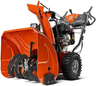 Husqvarna ST224 Snow Blower, 212-cc 5.9-HP, 24-Inch Snow Thrower, Friction Disc Transmission, Two Stage with Push Button Electric Start and Power Steering, Orange