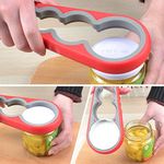 HariHome Multi Purpose Grip Jar Lids & Bottle Opener Rubber Design Fits All Bottles Caps Premium Easy Grip Jar Opener Screw Cap Jar Bottle Wrench(Can-Opener)