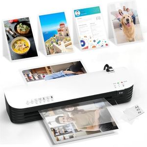 BJYXFU Laminator Machine, 9 Inch Thermal Laminater, A4/A5/A6 Personal Laminator Machine with Laminating Sheets, 6 in 1 Heating Laminate Machine for Home School Office, Silent