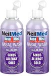 NeilMed NasaMist Spray All-in-One 177.6 g (Pack of 2)
