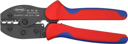 Knipex PreciForce® Crimping Pliers burnished, with multi-component grips 220 mm 97 52 36