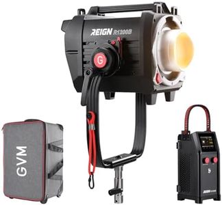 GVM Reign 1200W Studio Lights, Bare Light 9360lux/9.8ft, Photography Lighting of DMX, CRMX, RDM, Art-Net, Video Lighting with G7 Mount, Filming Light, LED Monolight, IP65, 2700-6800K