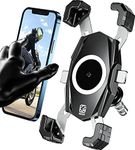 Kewig Motorcycle Fork Stem Phone Mount, Motorcycle Phone Mount, 1S One-Push Automatically Lock & Release, Fits for Fork Stem 12-25.4mm in Diameter, for 4.0-6.9" Cellphones