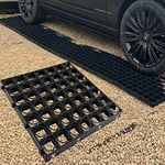 Plastic Paving Driveway Grid For Turf Grass Lawn Shed Greenhouse Base Path Paver Gravel Protector Drainage Mat (4 Grids)