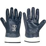 Blue Oil Gloves for Men,Large Oil R