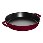 Staub Pans 34 cm Cast Iron Paella Pan, Bordeaux