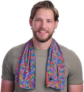 KOOLGATOR Dual Purpose Cooling Towel – UPF 30 Sun Protection, Chemical-Free Evaporative Cooling for Hot Weather, Sports, Workouts & Outdoor Activities, Golf Tees, 5 Pack