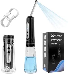 Brarvagur 2026 Upgraded Portable Bidet for Travel – High-Pressure Electric Handheld Sprayer, 380ml, Rechargeable 800mAh Battery-Powered, for Women, Men & Babies
