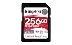 Kingston Canvas React Plus V60 SD 256GB SDXC UHS-II 280R/150W U3 V60 for Full HD/4K