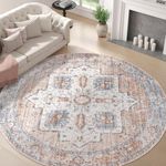 jinchan Round Rug 7ft Area Rug - Vi