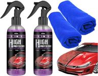 ZSIGNS 3 in 1 High Protection Ceramic Coating Nano Spray, Car Coating Wax Polishing Spray, Plastic Refresher, Fast Fine Scratch Repair (1 PCS 200ML + 1 Towel)