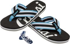 Cressi Unisex Portofino Flip Flop, Black Light Blue, 6 UK