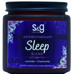 S&G Creations Sleep Candle | Hand Poured Luxury Soy Wax Candle with 100% Natural Soy Wax, Lavender and Chamomile Essential Oil Blend, Sleepwell (200g - 40 Hours burn time)