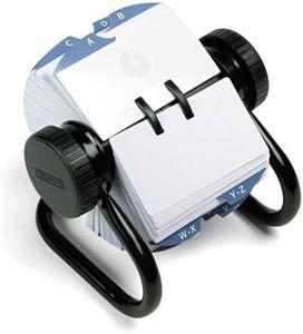 Rolodex : Open Rotary Card File Holds 500 2-1/4 x 4 Cards, Black -:- Sold as 2 Packs of - 1 - / - Total of 2 Each