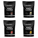 NAKPRO PLATINUM 100% Whey Protein Isolate | 28.11g Protein, 6.42g BCAA | Easy Mixing, Low Carbs, Easy Digesting Whey Protein Supplement Powder for Men, Women & Athletes | 2 Kgs (500g*4 Nos) Chocolate, Mango, Strawberry & Vanilla Flavour (60 Servings)