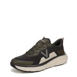 Vionic Mens Walk Max Sneaker Phantom Grey Dark Khaki 8 W