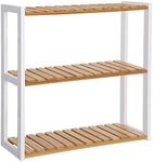 SONGMICS Bamboo Bathroom Shelf, 3-T