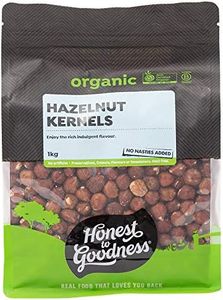 Honest to Goodness Organic Hazelnuts, 1kg - A Luxurious Flavor and a Delightful Crunch! Famously complementing Chocolate, Nutrient Dense and a Pantry Staple.