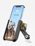 Grefay Motorcycle Phone Mount 1S Quick Release Anti Shake Motorbike Phone Holder for 3.5-7.0 Inch Smartphone for Motorcycle Mirror Phone Mount with 360° Rotatabe