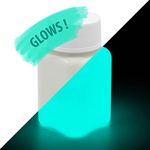 lumentics Glow in the dark paint 100ml BlueGreen - Professional glow paint, self-luminous paint, night luminous paint, neon UV blacklight color paint