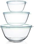 Luvan Glass Mixing Bowl with Lids S