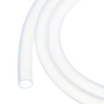 Rebower 1m(3ft) Silicone Tubing 10mm ID 13mm OD Clear Industrial Plastic Tubing Pure Silicone Hoses for Pump Siphoning Draining Irrigation Brewing, 3/8" x 1/2"