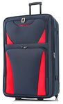 DK Luggage 26" Medium Lightweight Suitcases Expandable Trolley case with 2 Wheels DK16 Navy