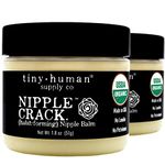 Organic Nipple Cream, Nipple Crack Lanolin Free Nipple Butter (2 Pack), Balm for Breastfeeding Mothers, No Need to Wash Off, Safe for Baby and Mama