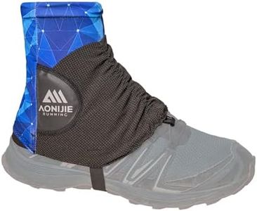 AONIJIE Ankle Gaiters for Hiking Boots, Leg Gaiters for Trail Running, Mountain Climbing | Shoe Boot Guard Gators for Men & Women - Sea Blue