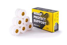 6 Rolls - SPORTTAPE Elastic Adhesive Bandage - 5cm x 4.5m | EAB Fabric Strapping Tape, Rugby Strapping Adhesive Bandage Tape for Wrist, Ankle, Knee, Elbow | Extra Strong, Non-Tear Centreline Club EAB