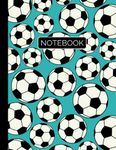 Football Notebook: A4 Blank Lined Notebook for writing for Boys Girls Kids Teens Students and soccer lovers