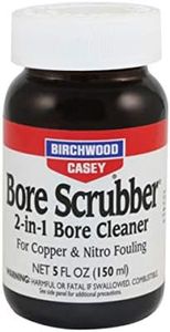 Birchwood Casey Bore Scrubber 2-in-1 Cleaner | Gun Solvent for Removing Carbon, Powder, Copper, Lead & Plastic Wad Residue, 5oz Jar