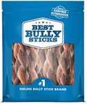 All-Natural 4-5 inch Braided Bully Sticks by Best Bully Sticks (1 Pound)