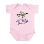 CafePress - Air Force Grandpa Infant Bodysuit - Cute Infant Bodysuit Baby Romper Petal Pink