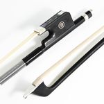 New! 4/4 Black Carbon Fiber Cello Bow.